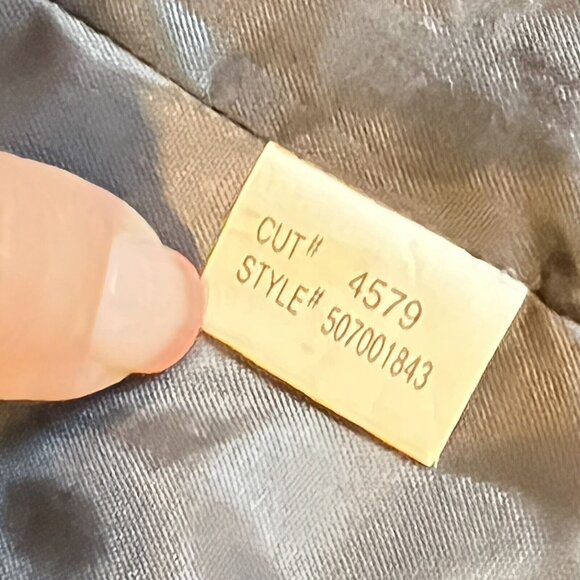 Vtg ICE Womens Gray Silk Satin Jacket Open Front Lined Sz Medium - Picture 12 of 12